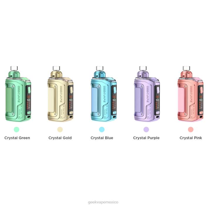 GeekVape h45 (aegis hero 2) pod mod kit edición de cristal verde cristal RLVN143 Geek Vape Mexico