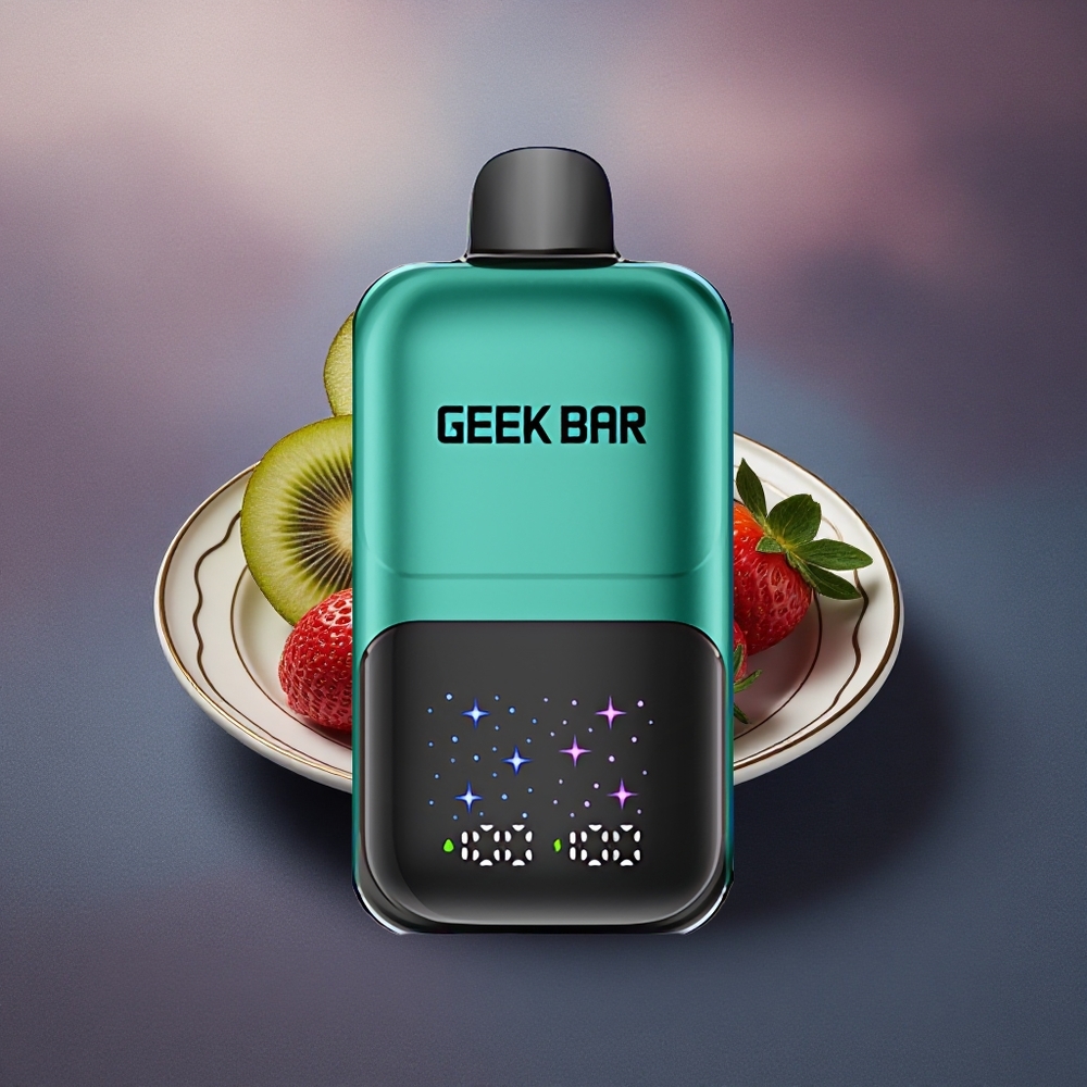 GEEK BAR 2GO 20ml 50000 Puffs Fresa & Kiwi con Pantalla Interactiva y Batería Recargable
