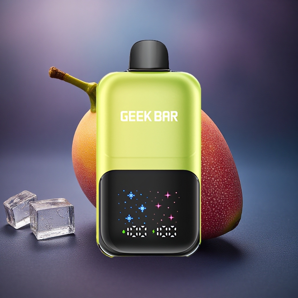 GEEK BAR 2GO 20ml 50000 Puffs Helado de Mango México con Pantalla Interactiva y 5% de Nicotina