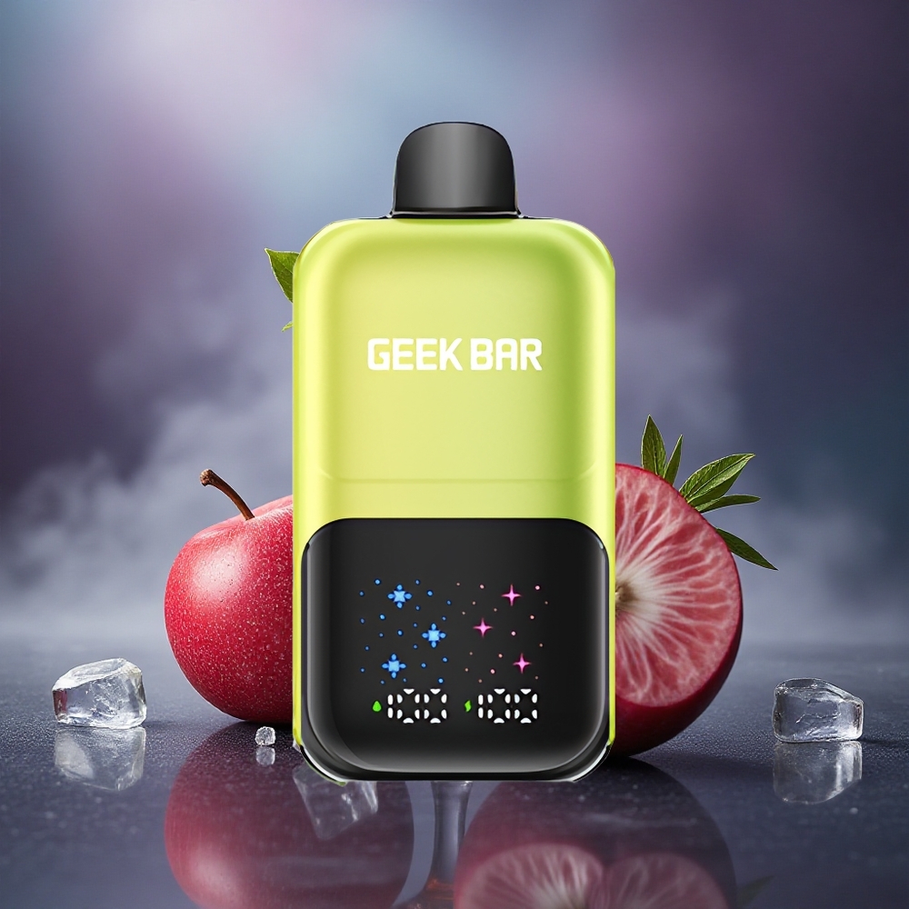 GEEK BAR 2GO 20ml 50000 Puffs Manzana Ácida Helada con Pantalla Interactiva y 5% Nicotina