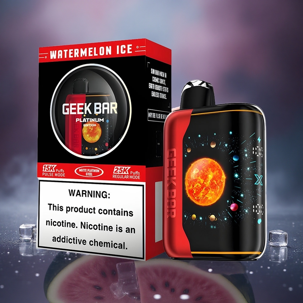 GEEK BAR Platinum Edition 25000 Puffs Sandía Hielo con 2% nicotina y carga rápida USB-Type C