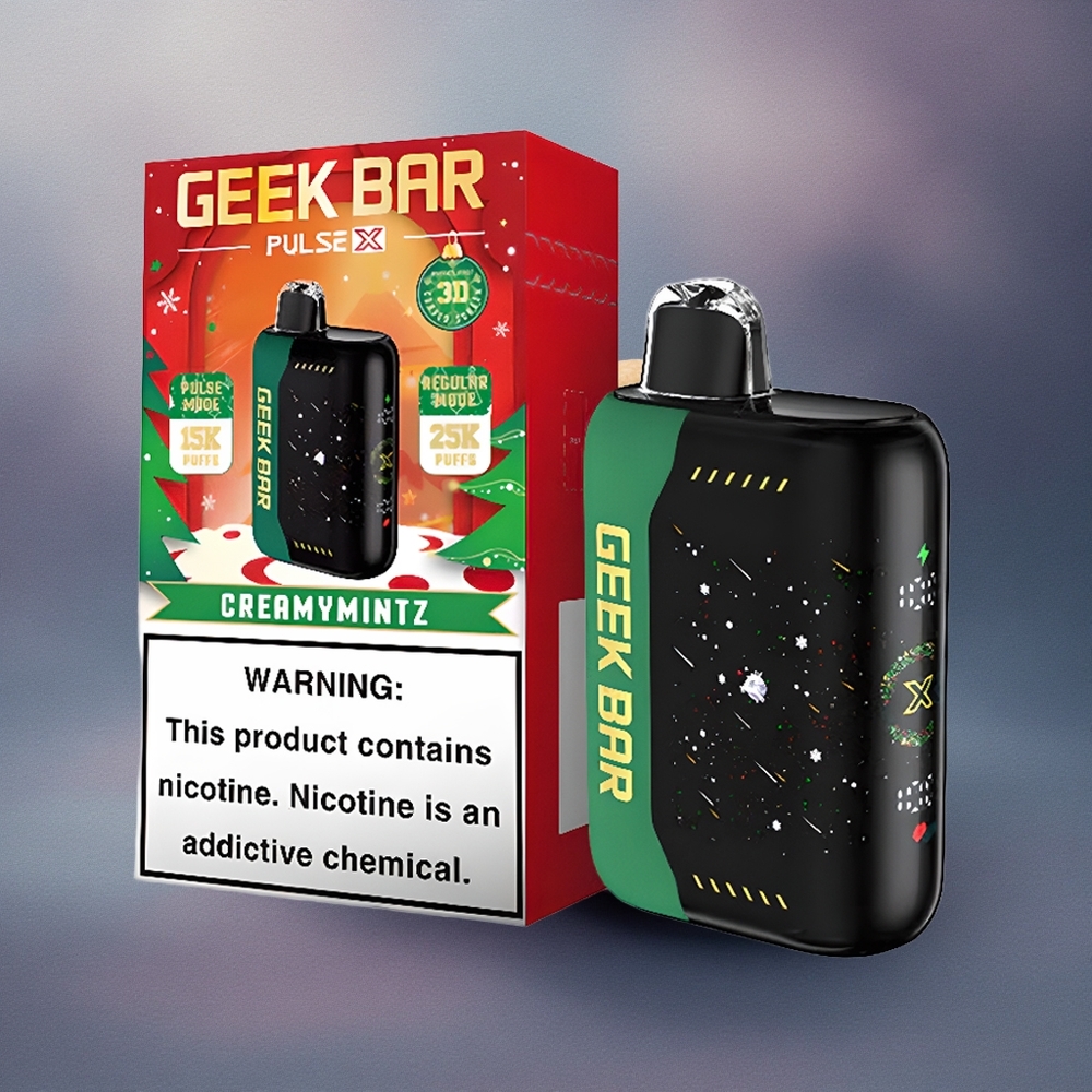 GEEK BAR Pulse X 25000 Puffs Edición Navideña con 18mL de Líquido y Pantalla Curva 3D