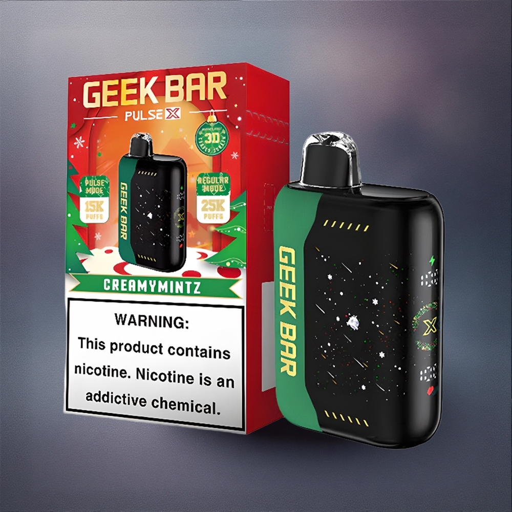 GEEK BAR Pulse X 25000 Puffs Edición Navideña con 18mL de Líquido y Pantalla Curva 3D
