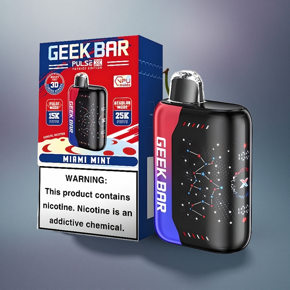 GEEK BAR Pulse X 25000 Puffs Edición Patriota con 18mL y 0-5% Nicotina
