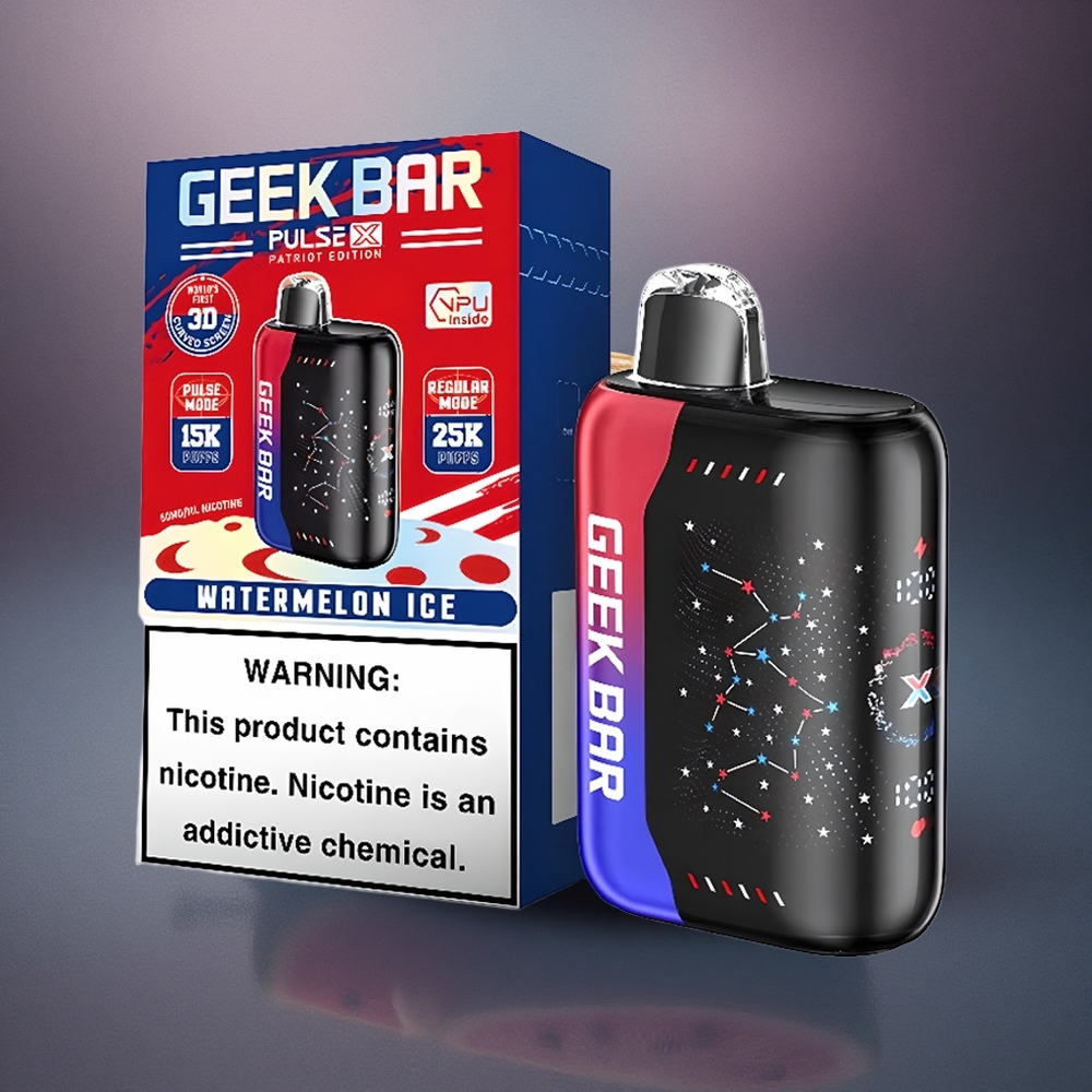 GEEK BAR Pulse X 25000 Puffs Edición Patriota con 18mL y 0-5% Nicotina