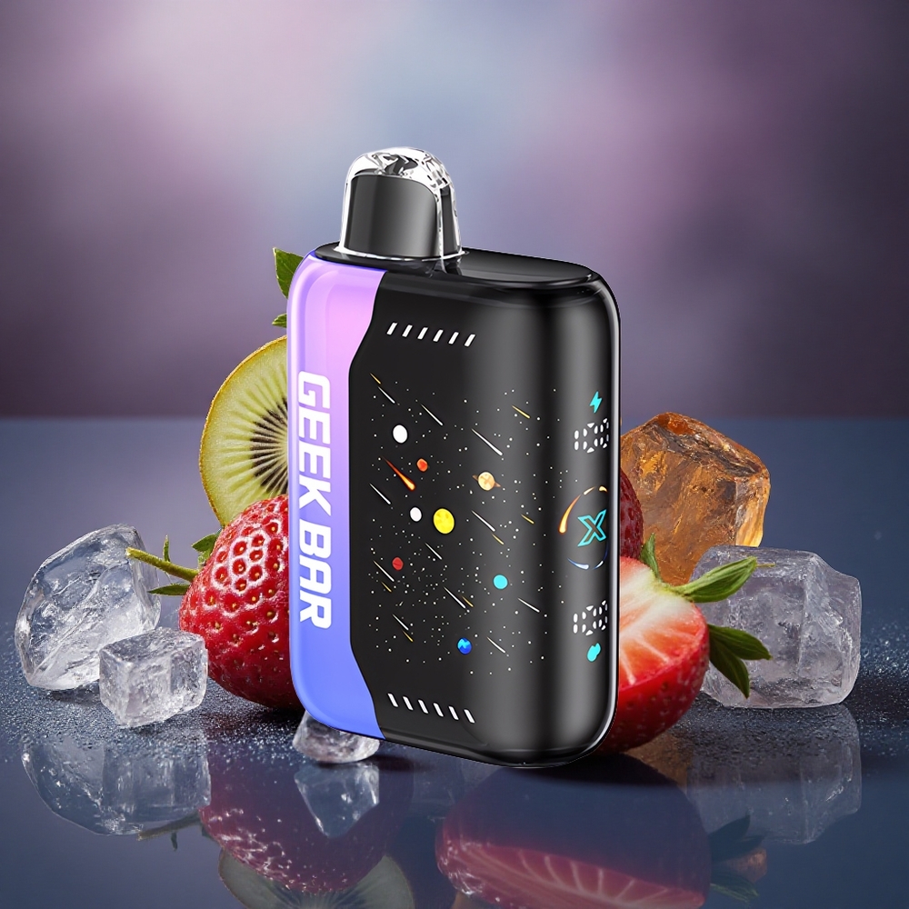 GEEK BAR Pulse X 42K Puffs Meteor Edition Fresa Kiwi Hielo con 5% Nicotina y 820mAh GEEK BAR Pulse X 42K Puffs Meteor Edition Fresa Kiwi Hielo con 5% Nicotina y 820mAh