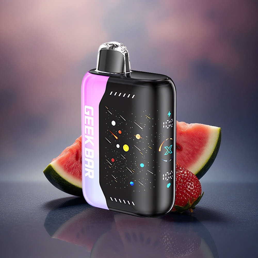 GEEK BAR Pulse X 42K Puffs Meteor Edition Fresa Sandía Dual Mesh Coil 5% Nicotina 820mAh GEEK BAR Pulse X 42K Puffs Meteor Edition Fresa Sandía Dual Mesh Coil 5% Nicotina 820mAh