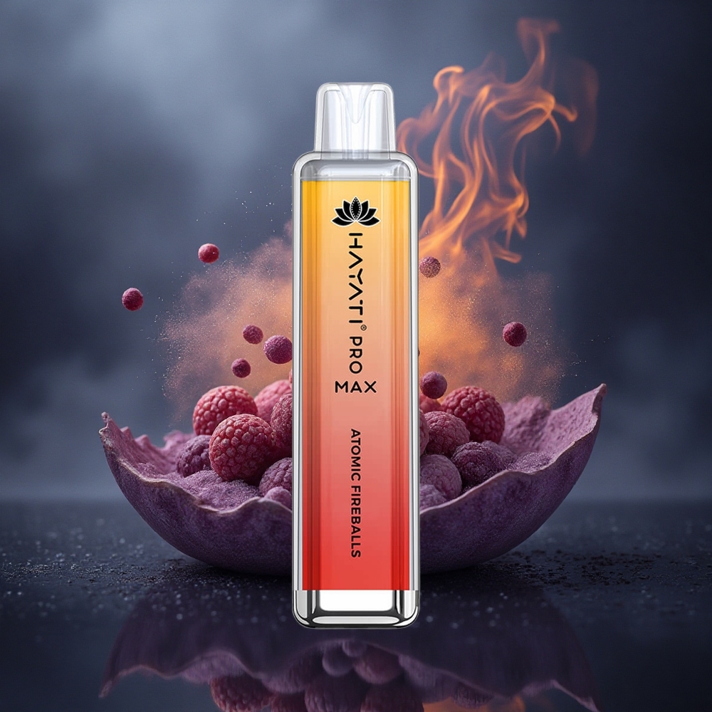 Hayati Pro Max 4000 Puffs Bolas de Fuego Atómicas con 5% Nicotina y Batería 1400mAh Hayati Pro Max 4000 Puffs Bolas de Fuego Atómicas con 5% Nicotina y Batería 1400mAh