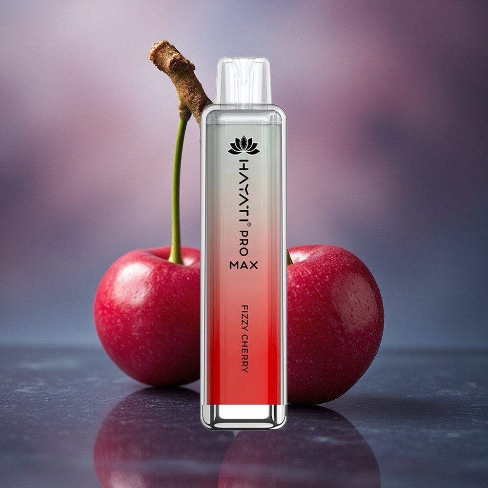 Hayati Pro Max 4000 Puffs Cereza Burbujeante con 5% Nicotina y 1400mAh Hayati Pro Max 4000 Puffs Cereza Burbujeante con 5% Nicotina y 1400mAh