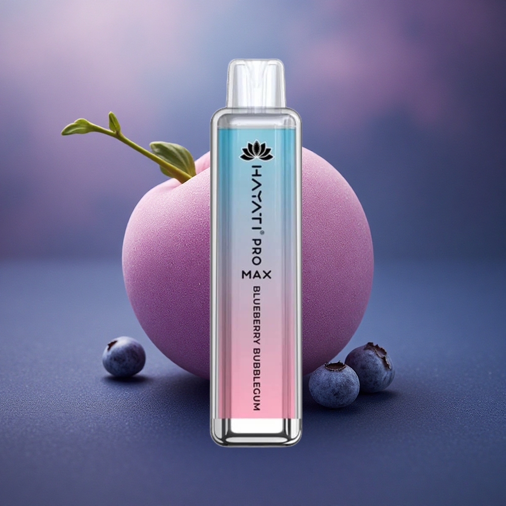 Hayati Pro Max 4000 Puffs Chicle de Arándano con 5% Nicotina y Batería 1400mAh Hayati Pro Max 4000 Puffs Chicle de Arándano con 5% Nicotina y Batería 1400mAh