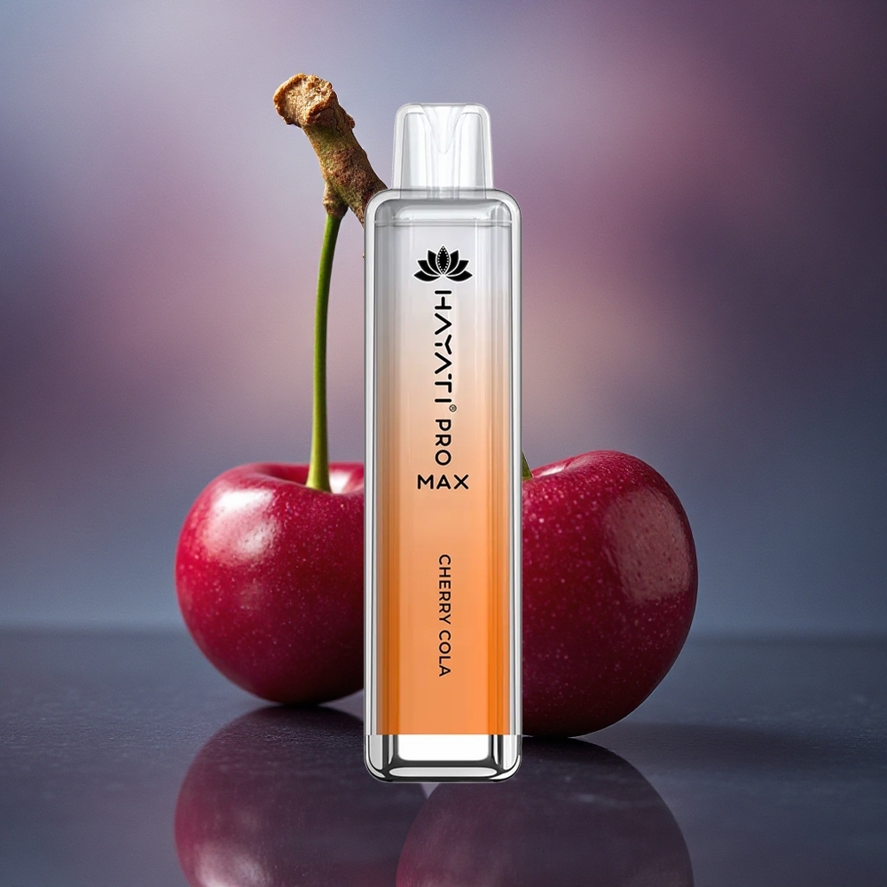 Hayati Pro Max 4000 Puffs Cola Cereza Dual Coil 1.1 Ohm 1400mAh Recargable Hayati Pro Max 4000 Puffs Cola Cereza Dual Coil 1.1 Ohm 1400mAh Recargable