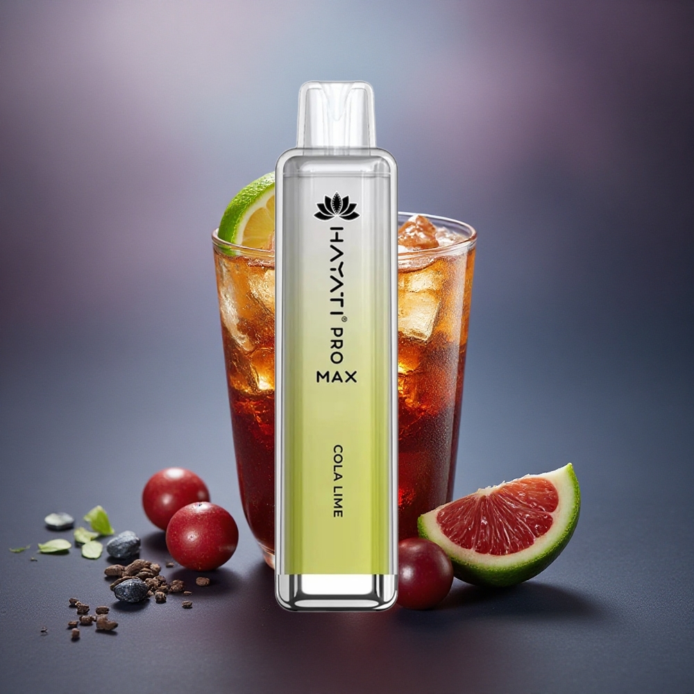 Hayati Pro Max 4000 Puffs Cola Lima Dual Coil 1400mAh Recargable