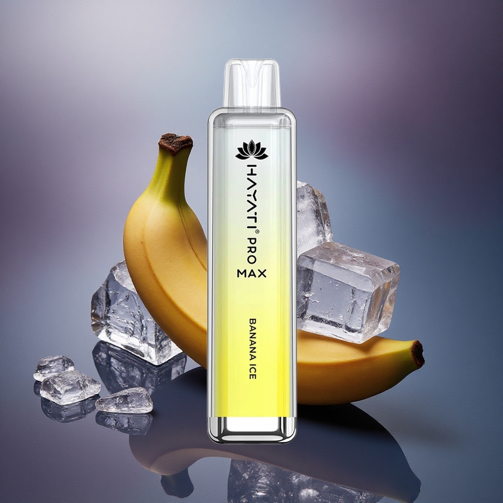 Hayati Pro Max 4000 Puffs Helado de Plátano con 5% Nicotina y 1400mAh