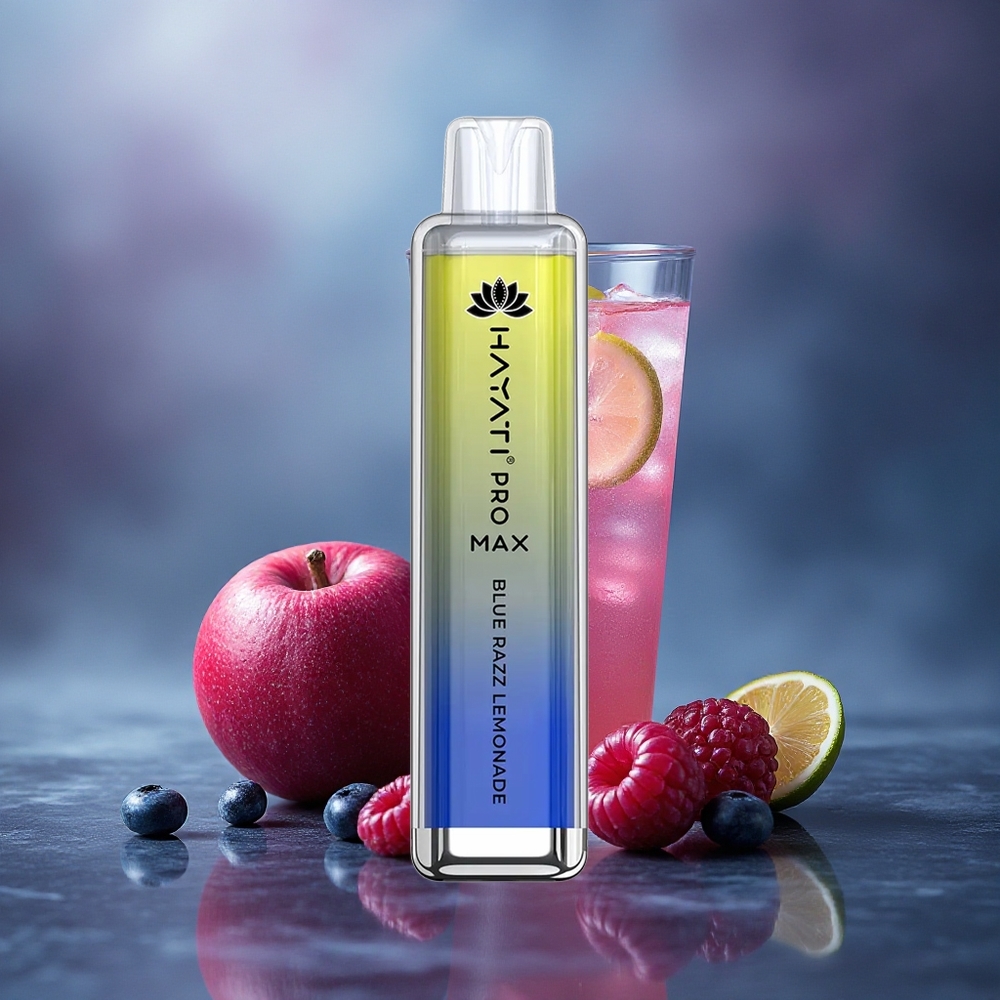 Hayati Pro Max 4000 Puffs Limón Frambuesa Azul con 5% Nicotina y 1400mAh