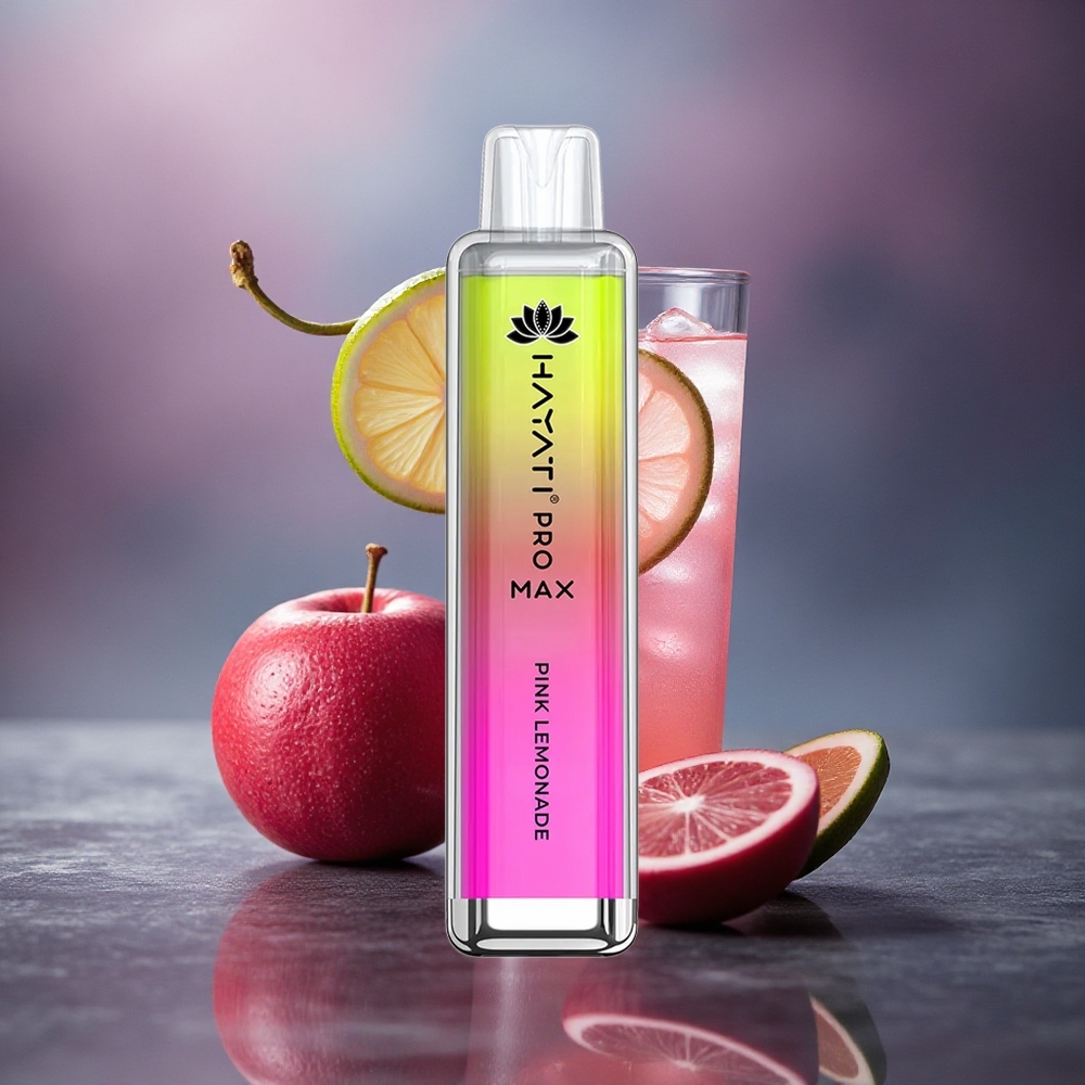 Hayati Pro Max 4000 Puffs Limón Rosado 5% Nicotina 1400mAh