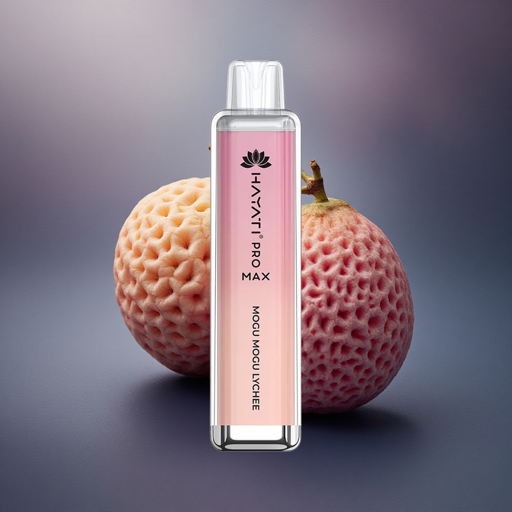 Hayati Pro Max 4000 Puffs Mogu Mogu Lychee 5% Nicotina 1400mAh Recargable