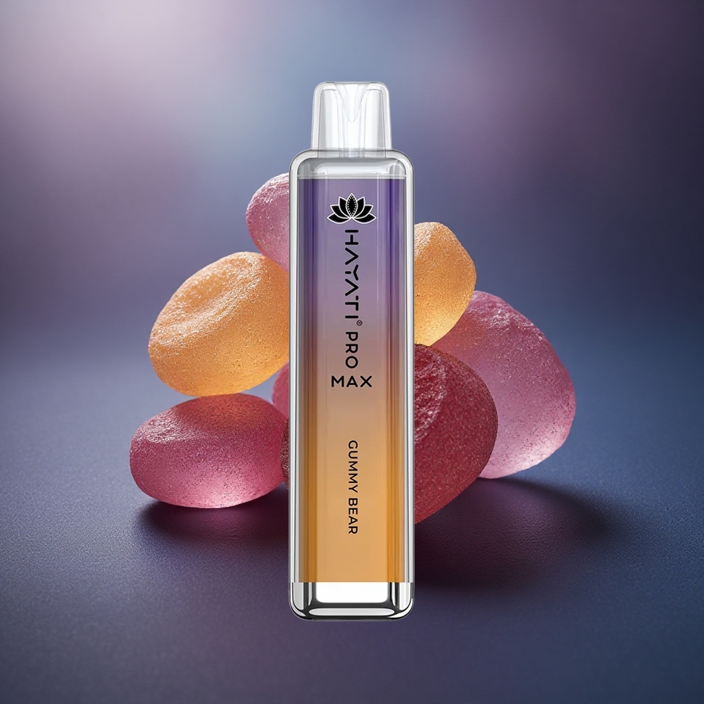 Hayati Pro Max 4000 Puffs Osito de Gominola Recargable 1400mAh con LED