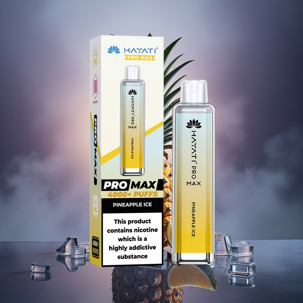 Hayati Pro Max 4000 Puffs Piña Hielo 1400mAh Recargable 2ml