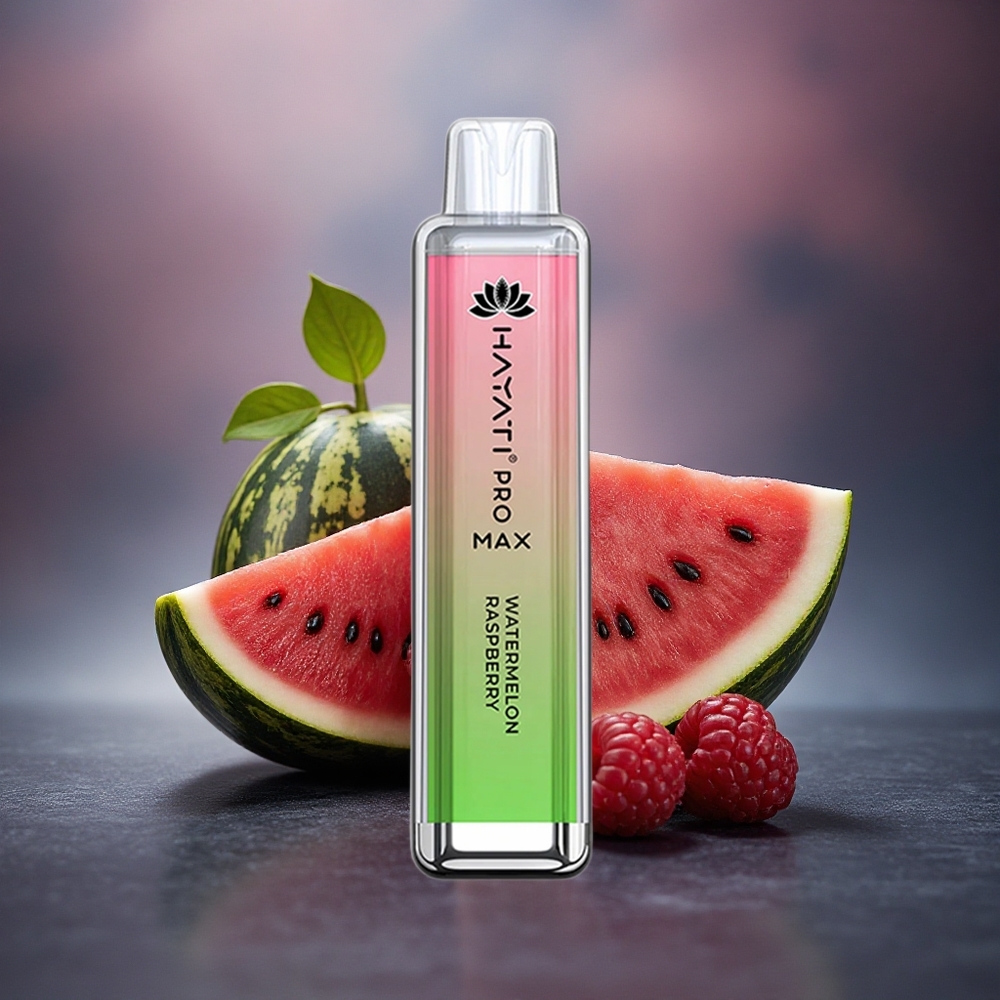 Hayati Pro Max 4000 Puffs Sandía Frambuesa 5% Nicotina 1400mAh Recargable