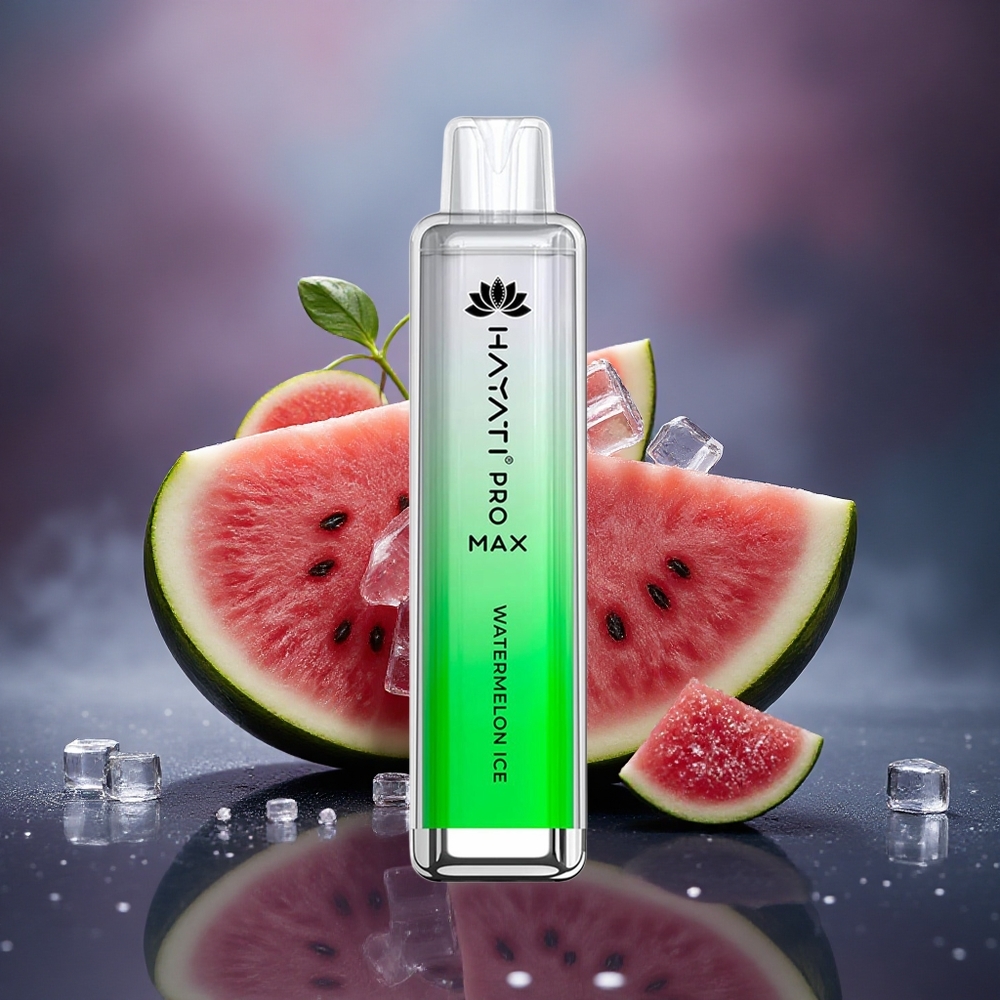 Hayati Pro Max 4000 Puffs Sandía Hielo con 5% Nicotina y 1400mAh