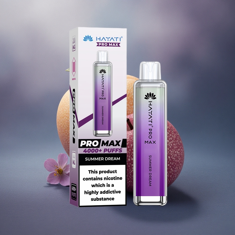 Hayati Pro Max 4000 Puffs Sueño de Verano con 5% Nicotina y Batería 1400mAh