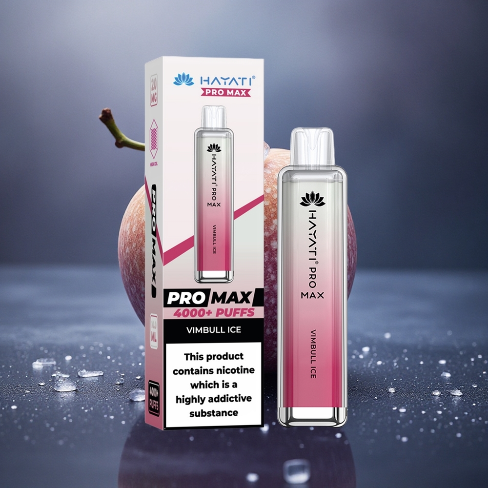 Hayati Pro Max 4000 Puffs Vimbull Hielo Dual Ohm Recargable 1400mAh