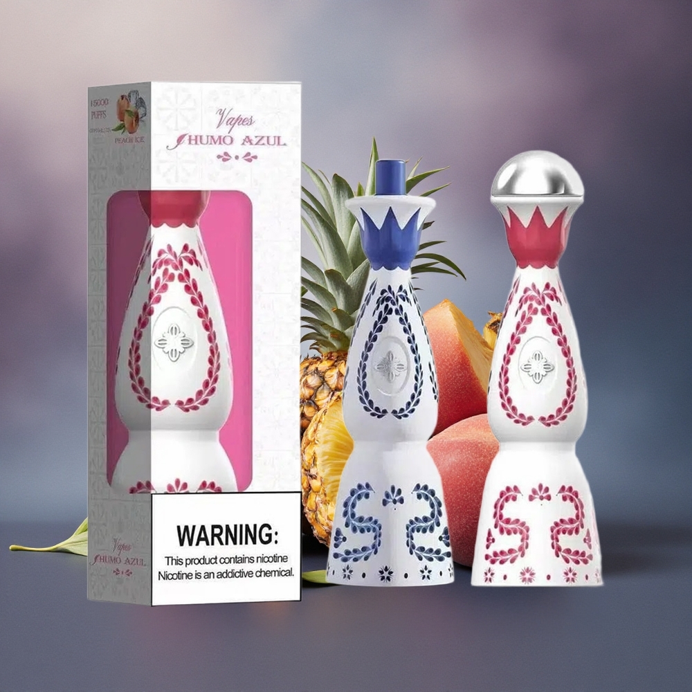 Humo Azul 15000 Puffs Durazno Mango Piña 5% Nicotina 500mAh