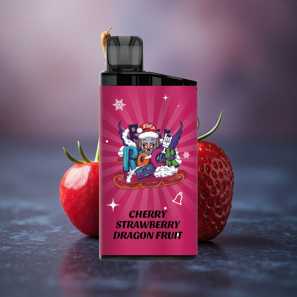 IGET Bar 3500 Puffs Cereza Fresa Pitahaya con Batería 1400 mAh y Bobina Malla 1.2 Ohm