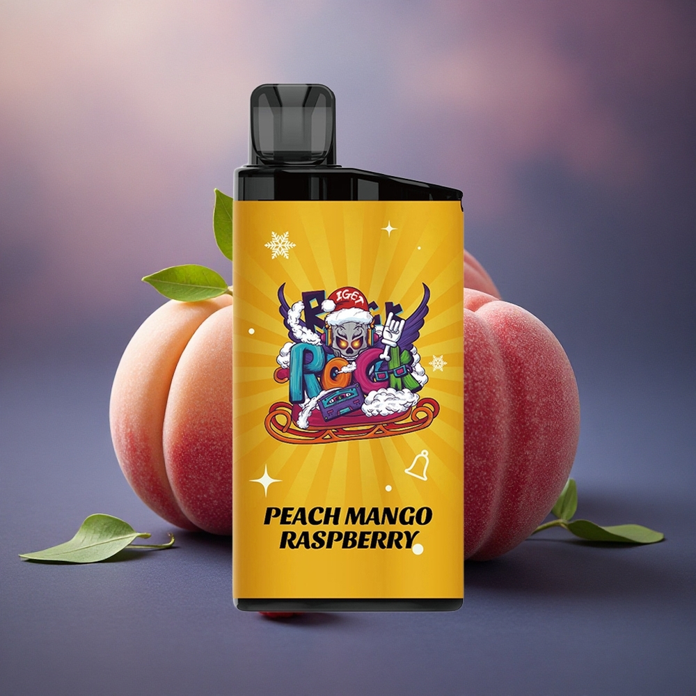 IGET Bar 3500 Puffs Durazno Mango Frambuesa 1400 mAh PC+ALU