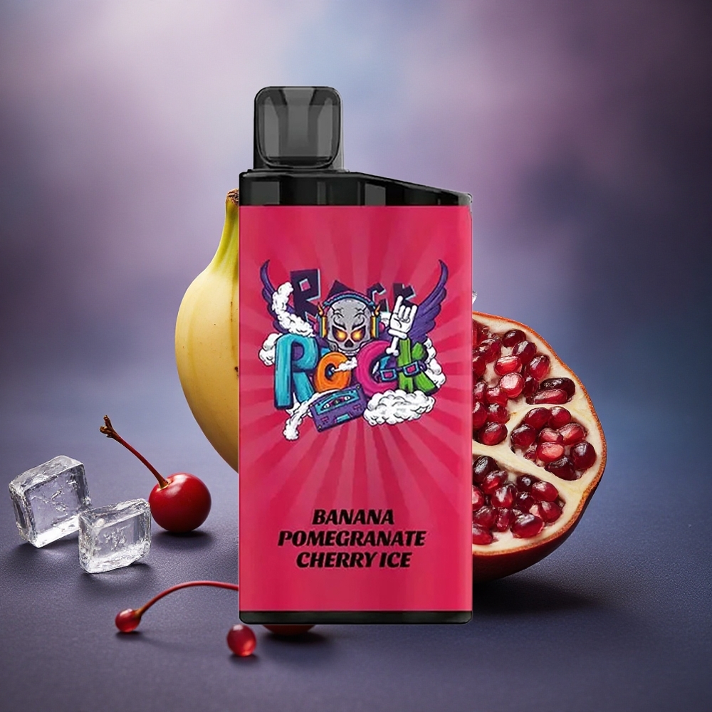 IGET Bar 3500 Puffs Helado de Plátano Granada Cereza con Batería 1400 mAh y Bobina Malla 1.2 Ohm